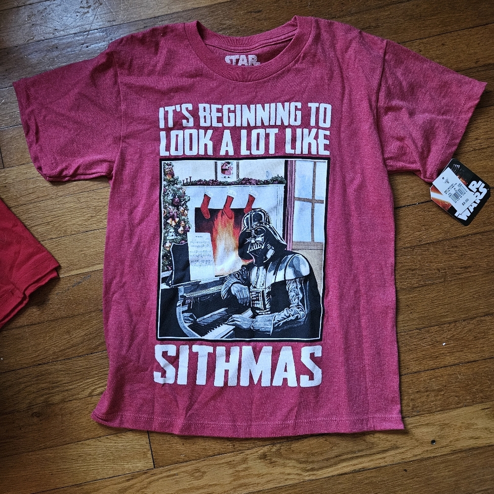 2 Disney Christmas T Shirts